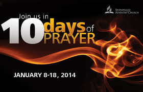 10 jours de prière du 8 au 18 Janvier 2014